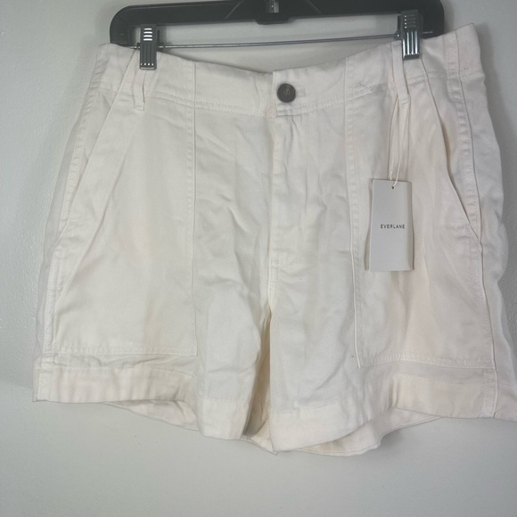 Everlane Way-High Twill Shorts size 8 - Picture 1 of 8